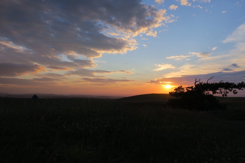 Sunset from Dere Street Sunset from Dere Street